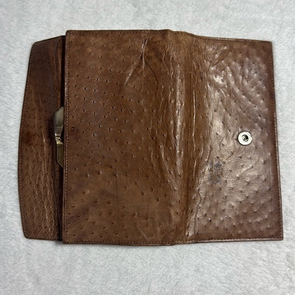 Vintage Genuine Ostrich Exotic Leather Wallet - Picture 4 of 7